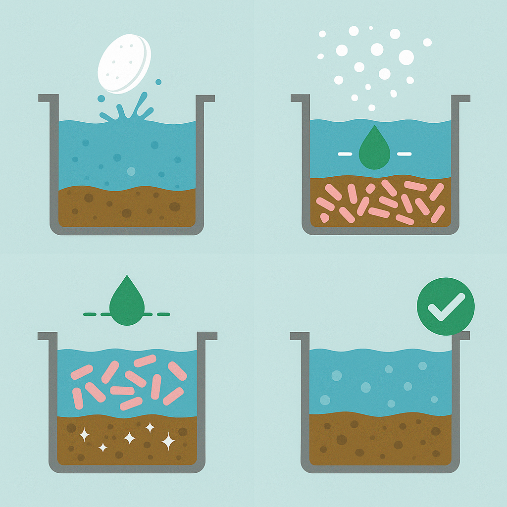 Diagram - How SEPTIFIX Improves Your Septic Tank
