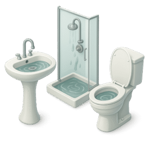 Slow Drains in Sinks, Showers, and Toilets