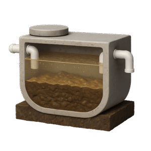Thick Septic Sludge Buildup